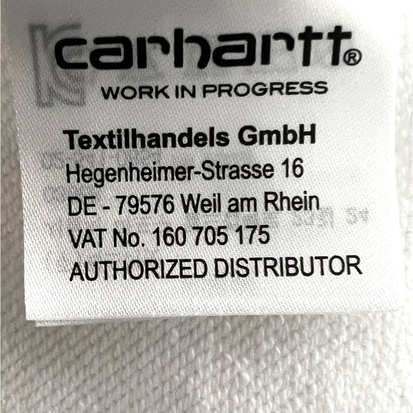 NEW CARHARTT Hoodie Sweatshirt White Pastel Logo Women’s Size Small FAST SHIP - Picture 6 of 9
